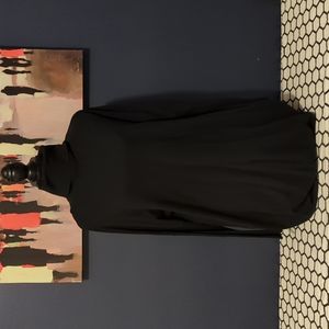 Turtle-neck, batwing sweater dress